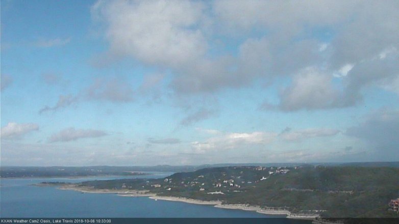 Lake Travis webcam, October 6, 2018 9:35 AM CT
