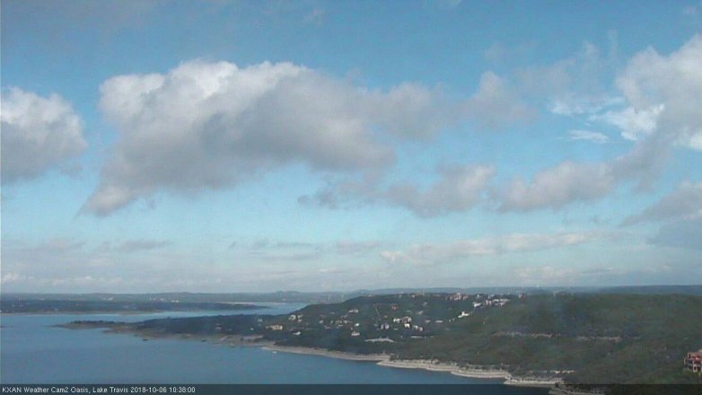 Lake Travis webcam, October 6, 2018 9:40 AM CT