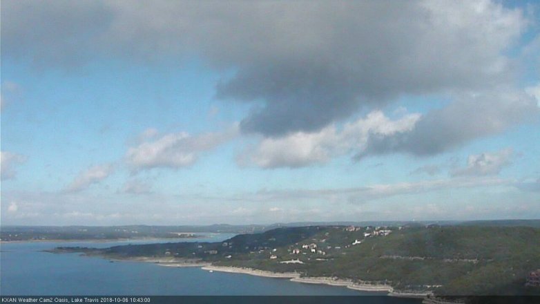 Lake Travis webcam, October 6, 2018 9:45 AM CT