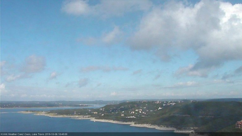 Lake Travis webcam, October 6, 2018 9:50 AM CT
