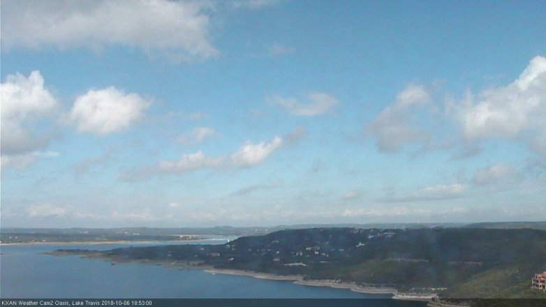 Lake Travis webcam, October 6, 2018 9:55 AM CT
