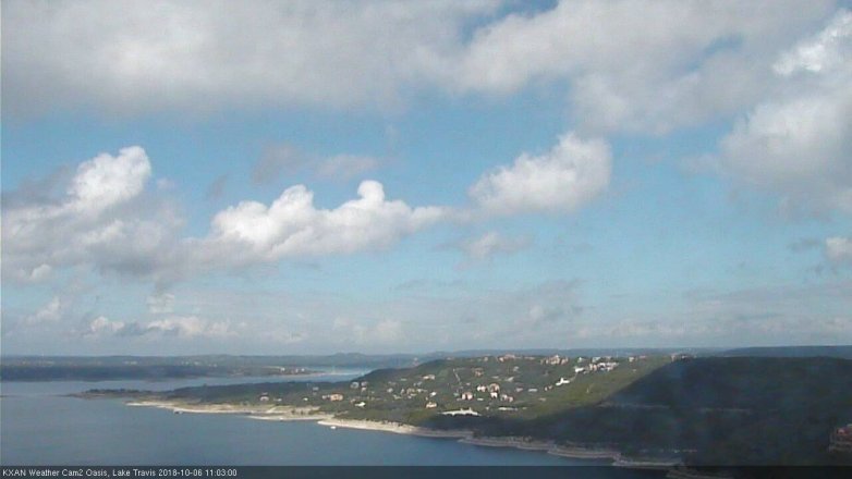Lake Travis webcam, October 6, 2018 10:05 AM CT