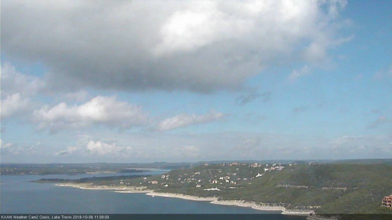 Lake Travis webcam, October 6, 2018 10:10 AM CT