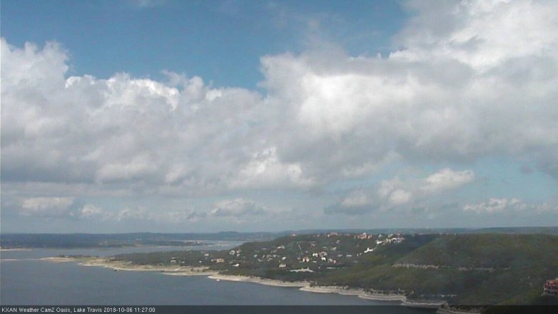 Lake Travis webcam, October 6, 2018 10:30 AM CT