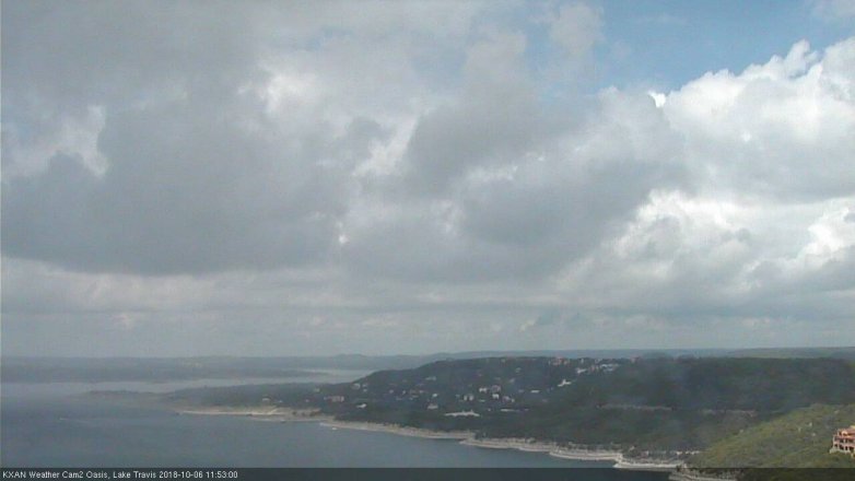Lake Travis webcam, October 6, 2018 10:55 AM CT