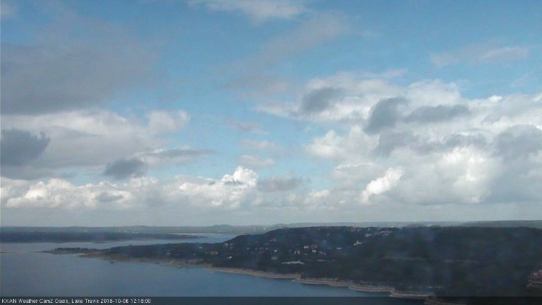 Lake Travis webcam, October 6, 2018 11:20 AM CT
