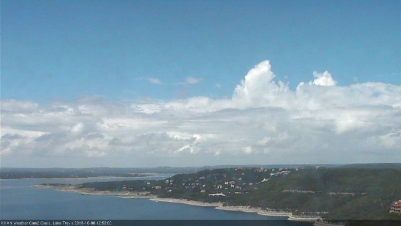 Lake Travis webcam, October 6, 2018 11:55 AM CT