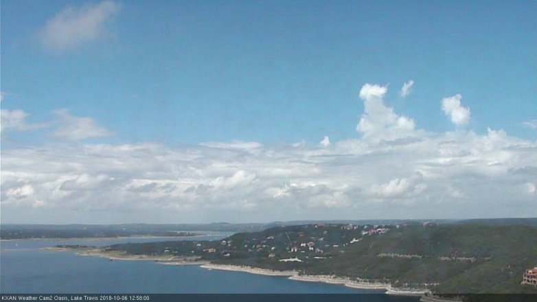 Lake Travis webcam, October 6, 2018 12:00 PM CT