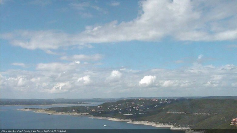 Lake Travis webcam, October 6, 2018 12:10 PM CT