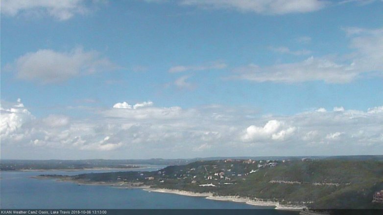 Lake Travis webcam, October 6, 2018 12:15 PM CT