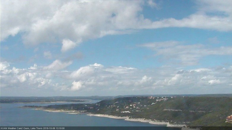 Lake Travis webcam, October 6, 2018 12:20 PM CT