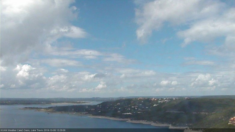 Lake Travis webcam, October 6, 2018 12:30 PM CT