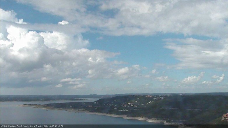 Lake Travis webcam, October 6, 2018 12:50 PM CT