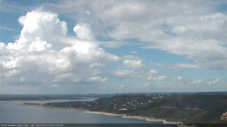 Lake Travis webcam, October 6, 2018 12:55 PM CT