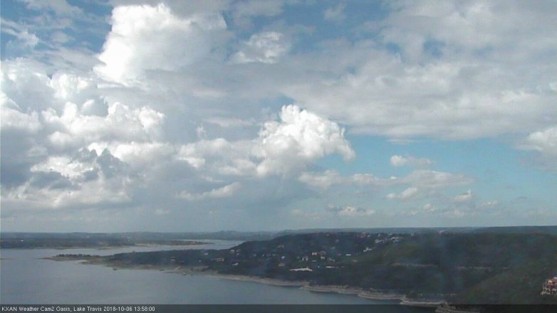 Lake Travis webcam, October 6, 2018 1:00 PM CT