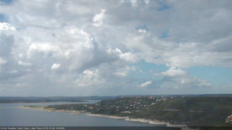 Lake Travis webcam, October 6, 2018 1:10 PM CT