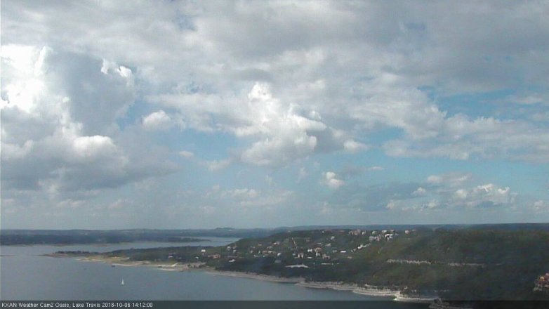 Lake Travis webcam, October 6, 2018 1:15 PM CT