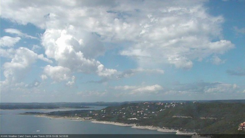 Lake Travis webcam, October 6, 2018 1:20 PM CT