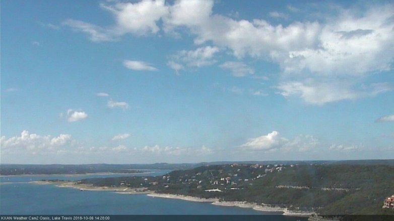 Lake Travis webcam, October 6, 2018 1:30 PM CT