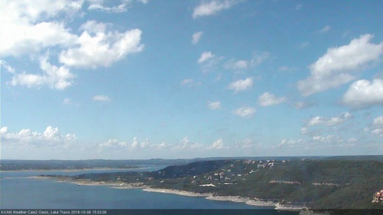Lake Travis webcam, October 6, 2018 2:05 PM CT