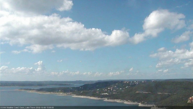 Lake Travis webcam, October 6, 2018 2:10 PM CT