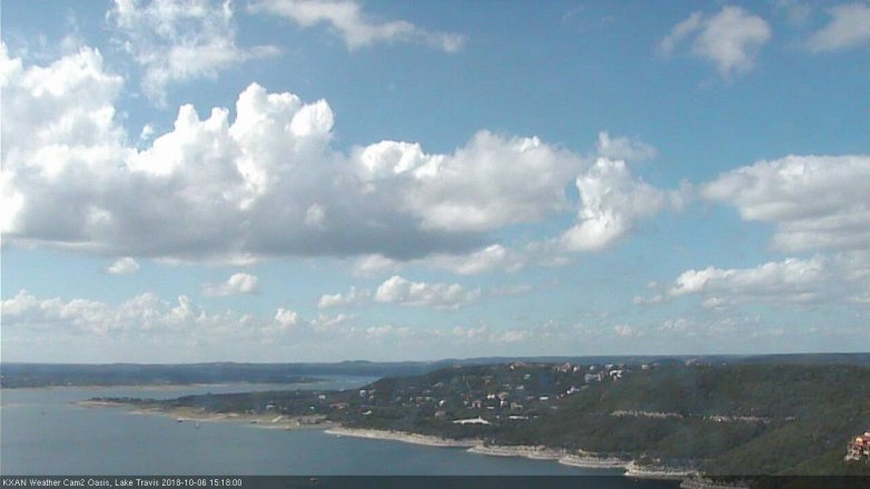 Lake Travis webcam, October 6, 2018 2:20 PM CT