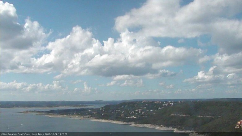 Lake Travis webcam, October 6, 2018 2:25 PM CT