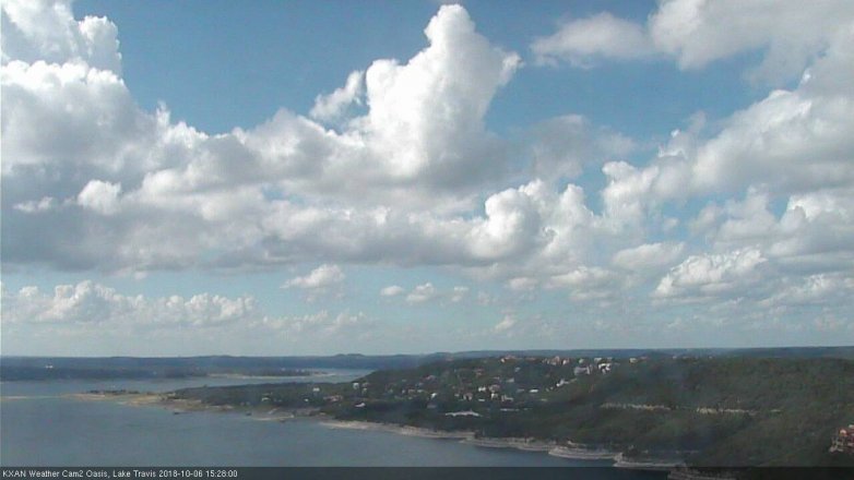Lake Travis webcam, October 6, 2018 2:30 PM CT