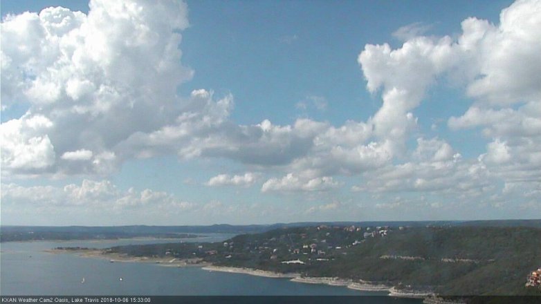 Lake Travis webcam, October 6, 2018 2:35 PM CT