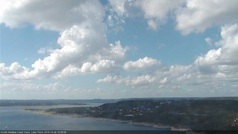 Lake Travis webcam, October 6, 2018 2:40 PM CT