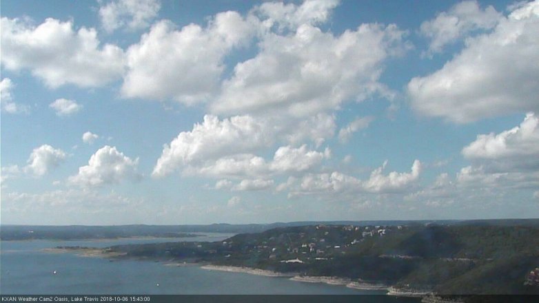 Lake Travis webcam, October 6, 2018 2:45 PM CT