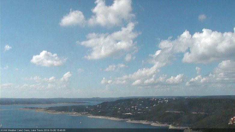 Lake Travis webcam, October 6, 2018 2:50 PM CT