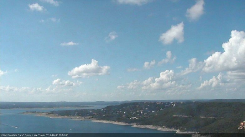 Lake Travis webcam, October 6, 2018 2:55 PM CT