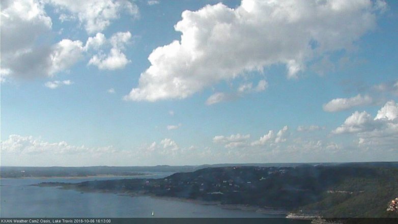 Lake Travis webcam, October 6, 2018 3:15 PM CT