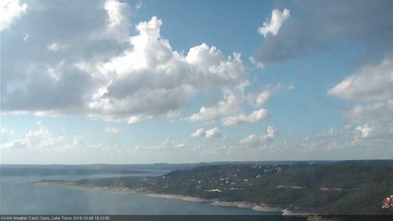 Lake Travis webcam, October 6, 2018 3:25 PM CT