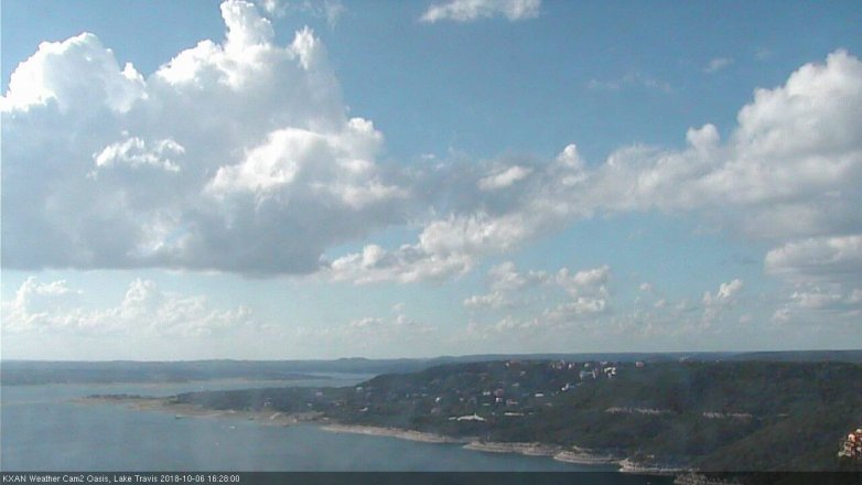 Lake Travis webcam, October 6, 2018 3:30 PM CT
