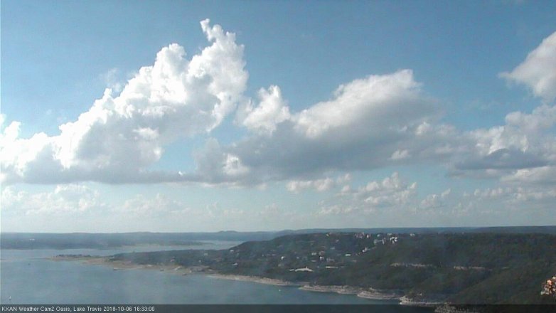 Lake Travis webcam, October 6, 2018 3:35 PM CT