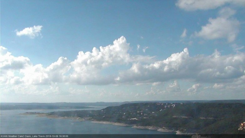Lake Travis webcam, October 6, 2018 3:40 PM CT