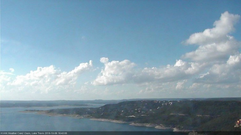 Lake Travis webcam, October 6, 2018 3:45 PM CT