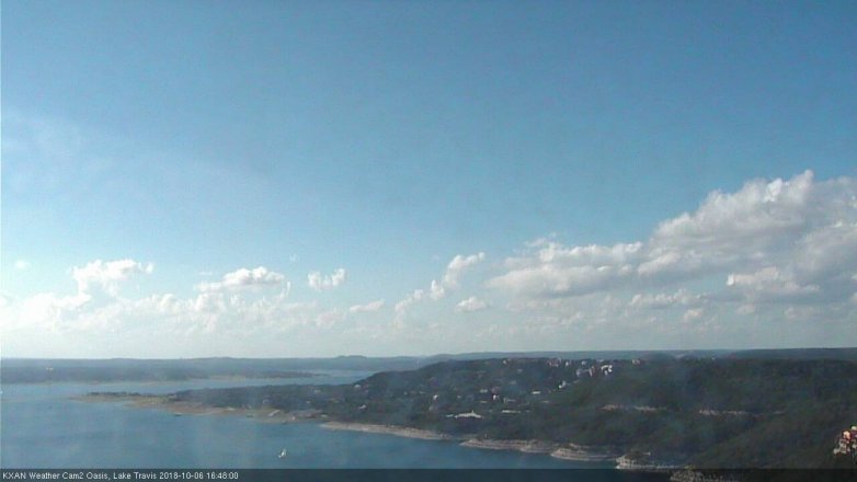 Lake Travis webcam, October 6, 2018 3:50 PM CT