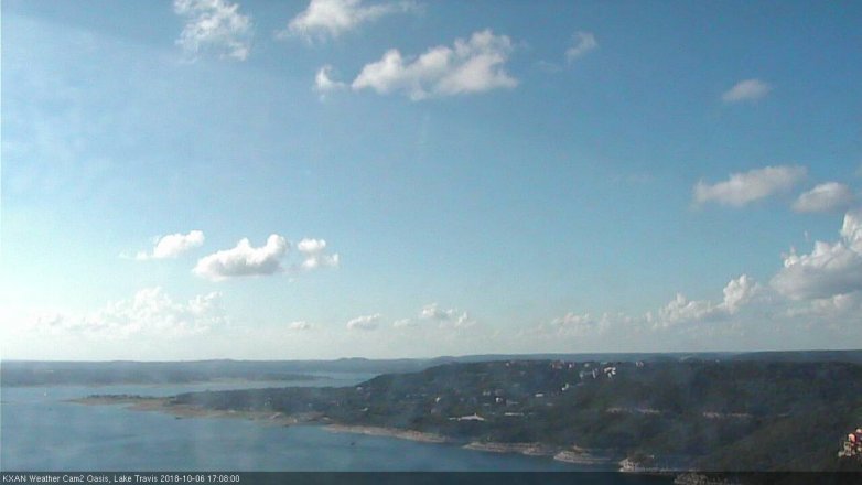 Lake Travis webcam, October 6, 2018 4:10 PM CT
