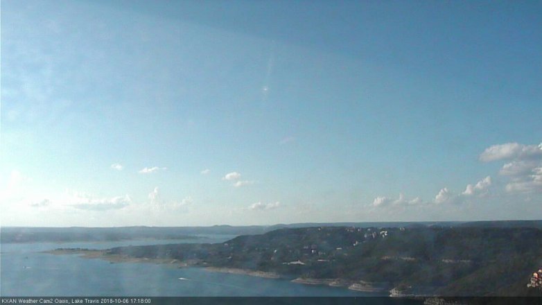 Lake Travis webcam, October 6, 2018 4:20 PM CT