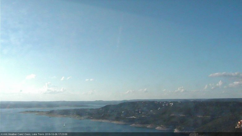 Lake Travis webcam, October 6, 2018 4:25 PM CT
