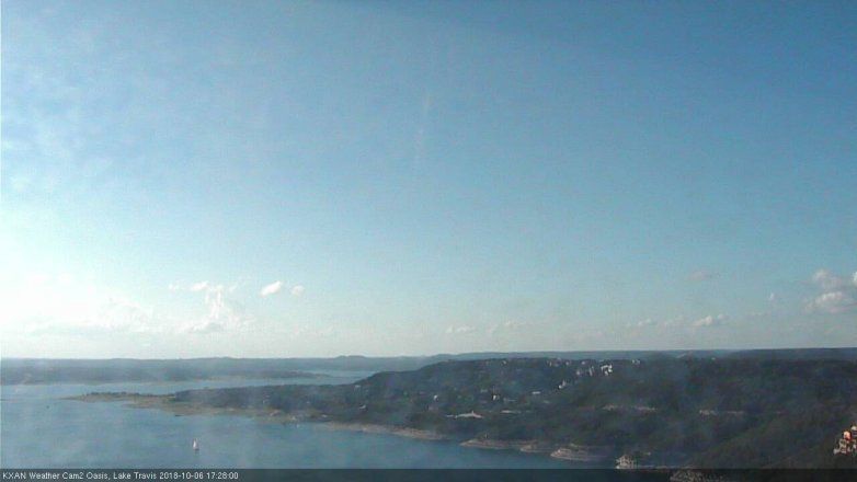 Lake Travis webcam, October 6, 2018 4:30 PM CT