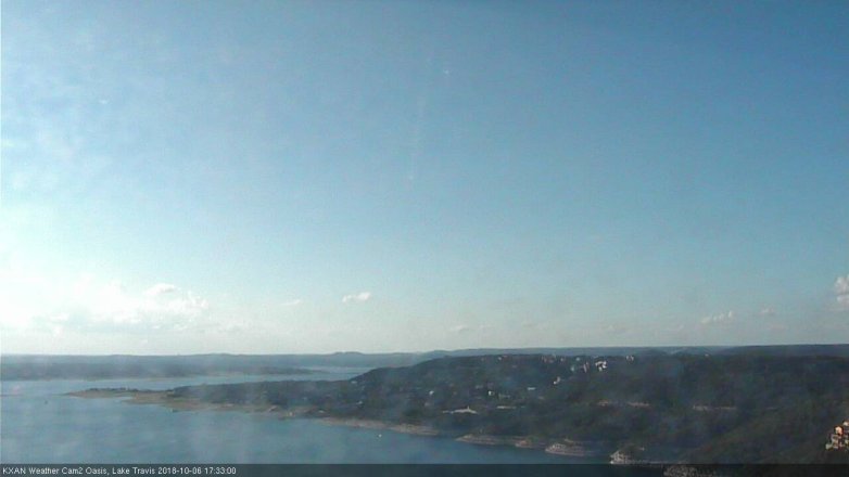 Lake Travis webcam, October 6, 2018 4:35 PM CT