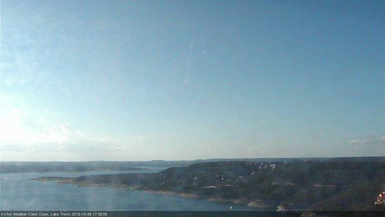 Lake Travis webcam, October 6, 2018 4:40 PM CT