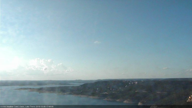 Lake Travis webcam, October 6, 2018 4:50 PM CT