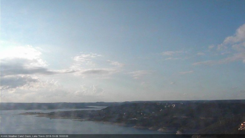 Lake Travis webcam, October 6, 2018 5:05 PM CT