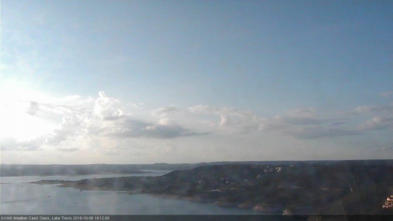 Lake Travis webcam, October 6, 2018 5:15 PM CT