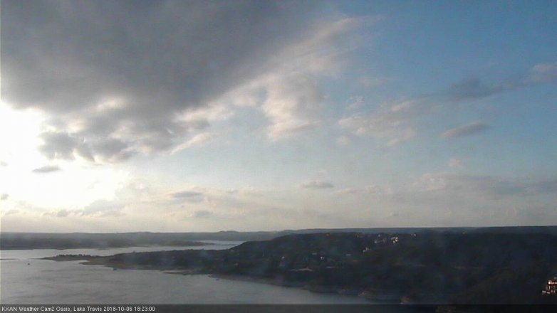 Lake Travis webcam, October 6, 2018 5:25 PM CT